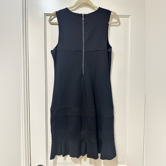 Felicity & Coco sleeveless knit sheath ruffle black dress - Picture 11 of 12